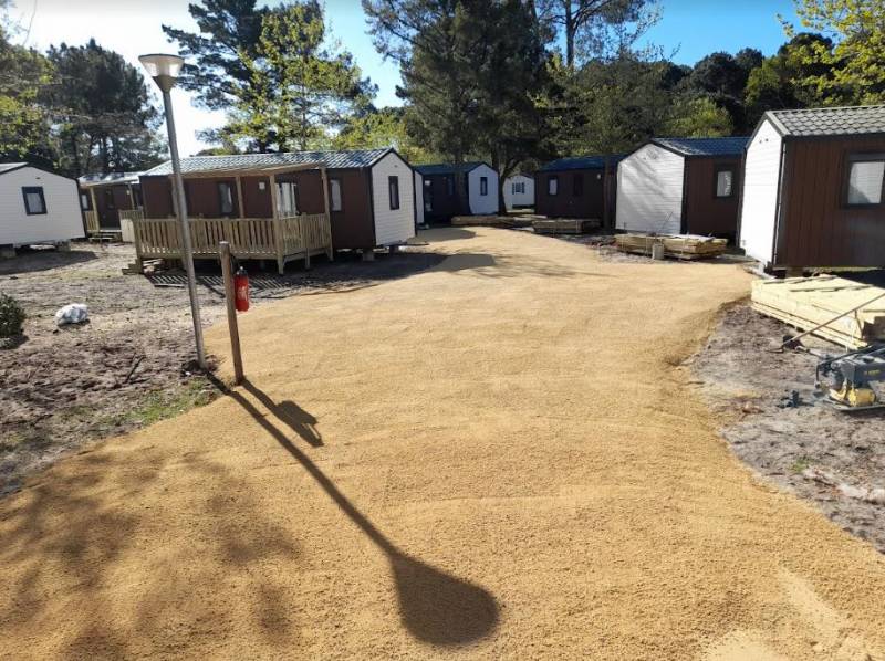 Aménagement d'espaces extérieurs d'un camping à Biscarrosse Campéole dans les Landes