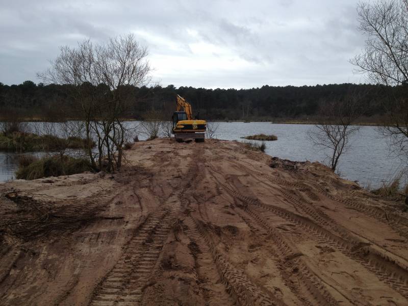 terrassement port de Biscarrosse 