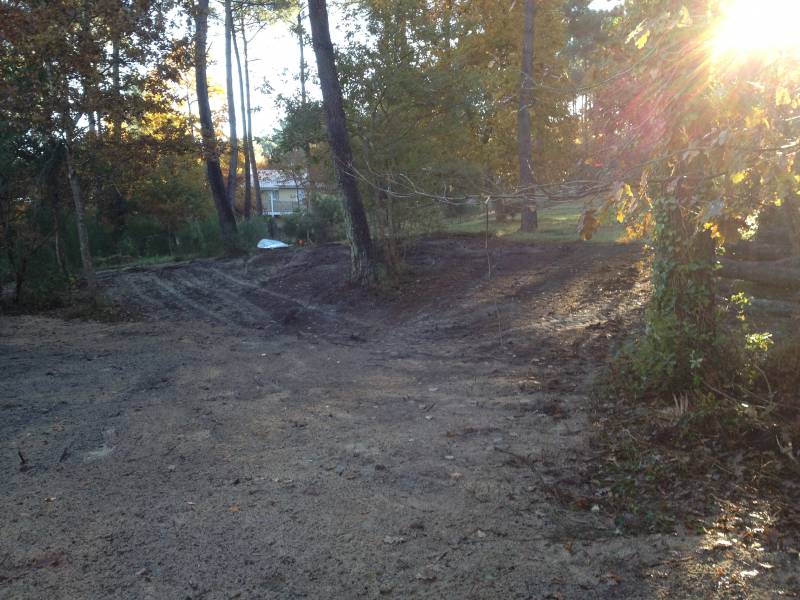 Terrassement pour l'enfouissement de lignes