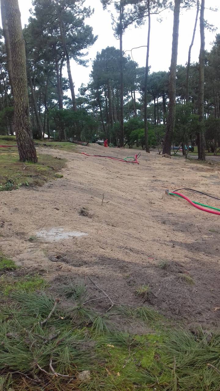 Terrassement pour l'enfouissement de lignes